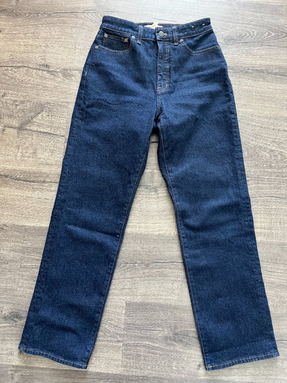 Madewell The Curvy '90s Straight Jean sz 26, Petite